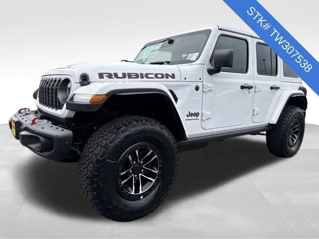 New 2026 Bright White Clear-Coat Exterior Paint Jeep Rubicon X image 3