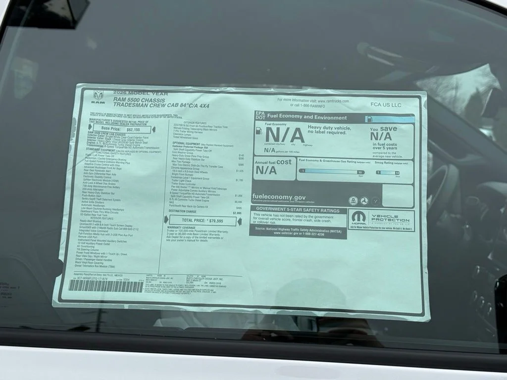 New 2026 Bright White Clearcoat RAM Tradesman image 12