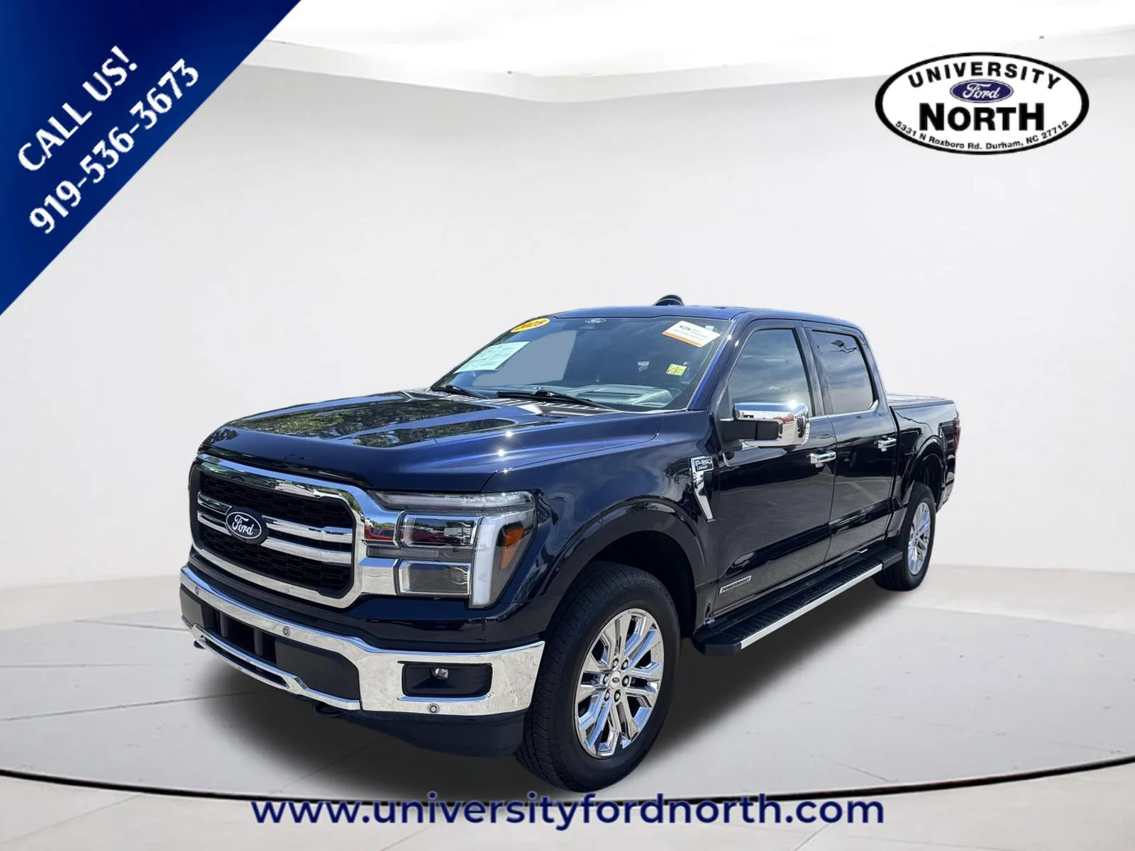 Used 2025 Antimatter Blue Metallic Ford LARIAT image 3