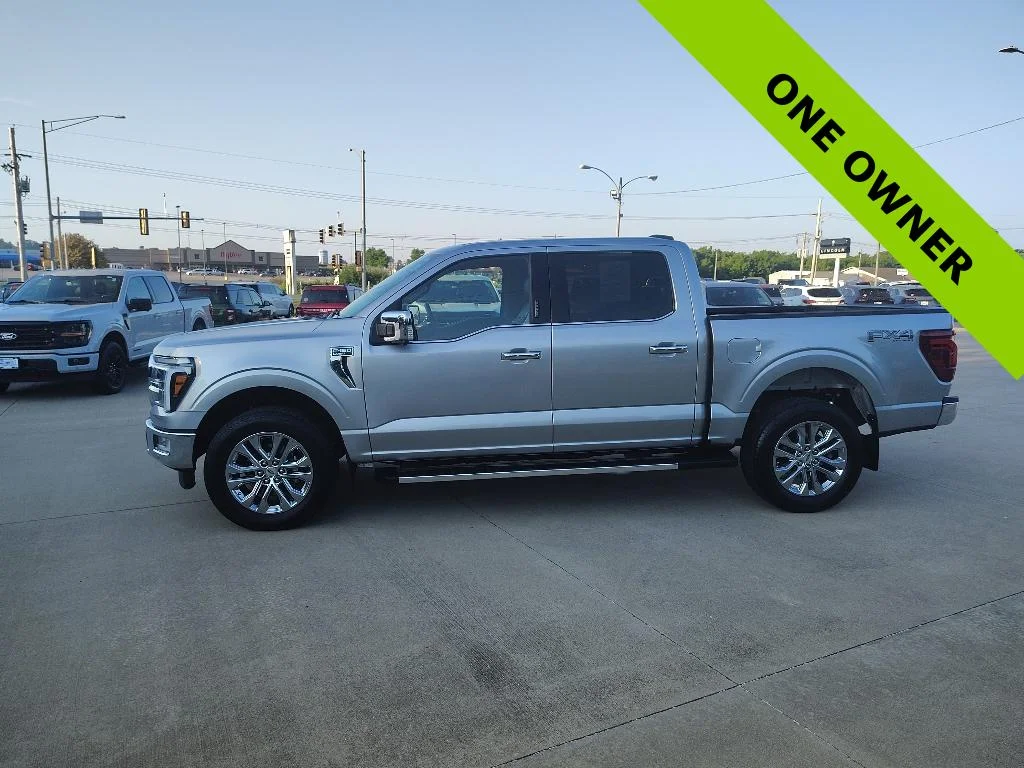 Used 2024 Iconic Silver Metallic Ford LARIAT image 2