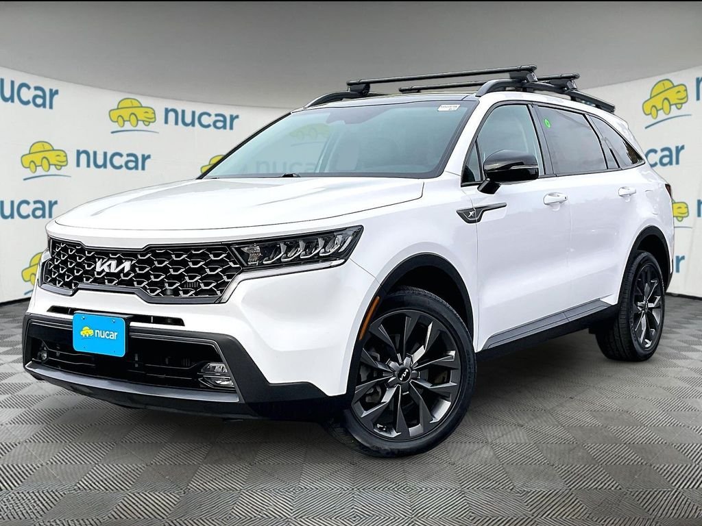 Used 2023 Glacial White Pearl Kia X-Line EX image 3