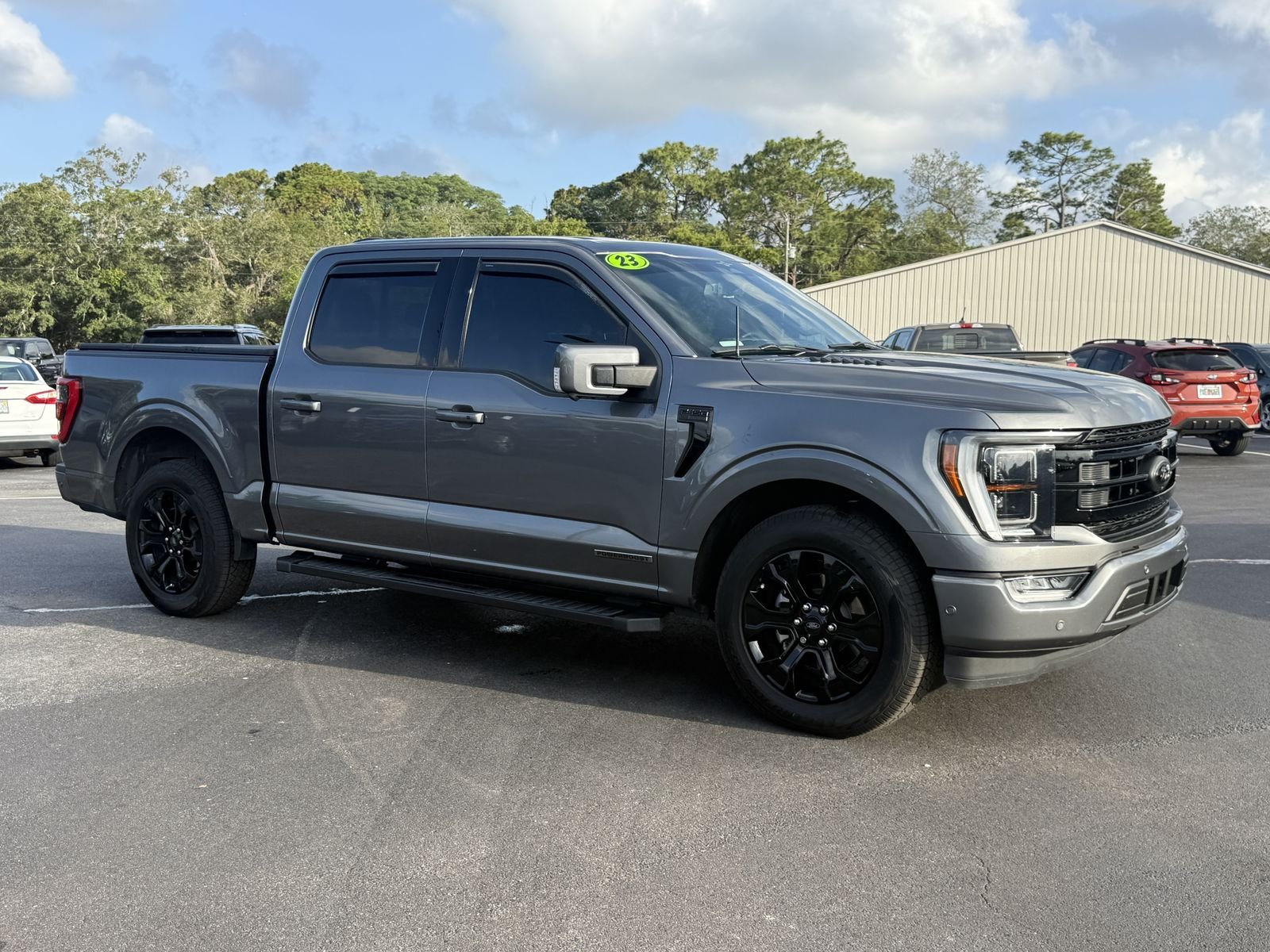 Used 2023 Gray Metallic Ford Lariat image 2
