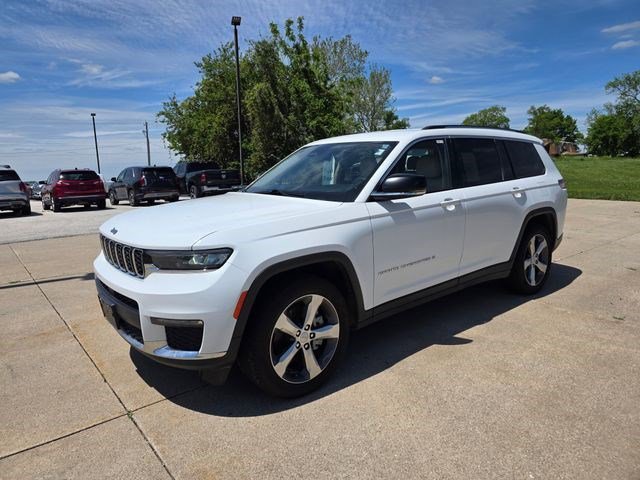 Used 2021 Bright White Clearcoat Jeep Limited image 3