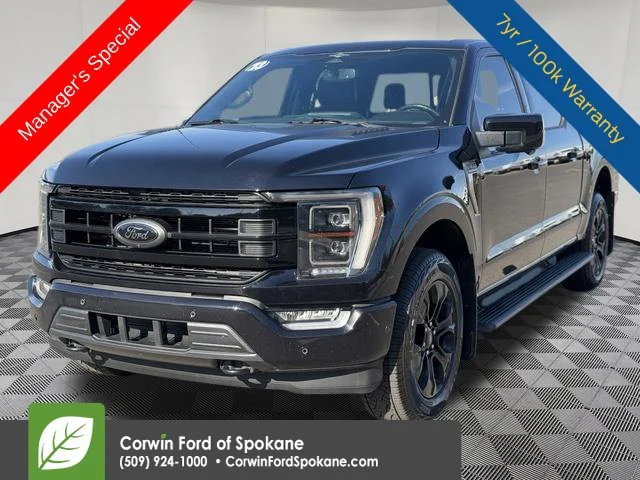 Certified Used 2023 Agate Black Metallic Ford Platinum image 1