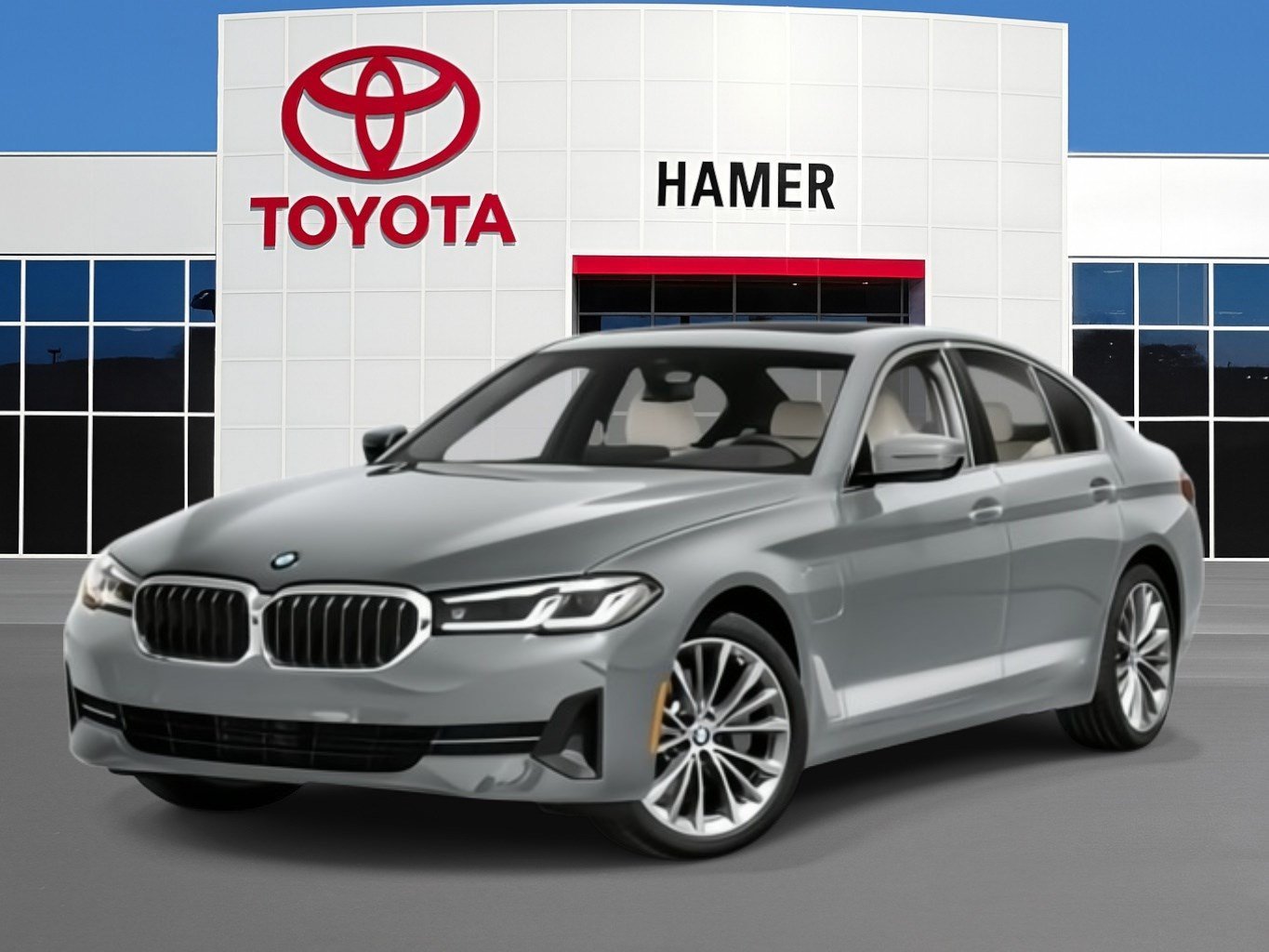 Used 2021 Glacier Silver Metallic BMW 530e image 1