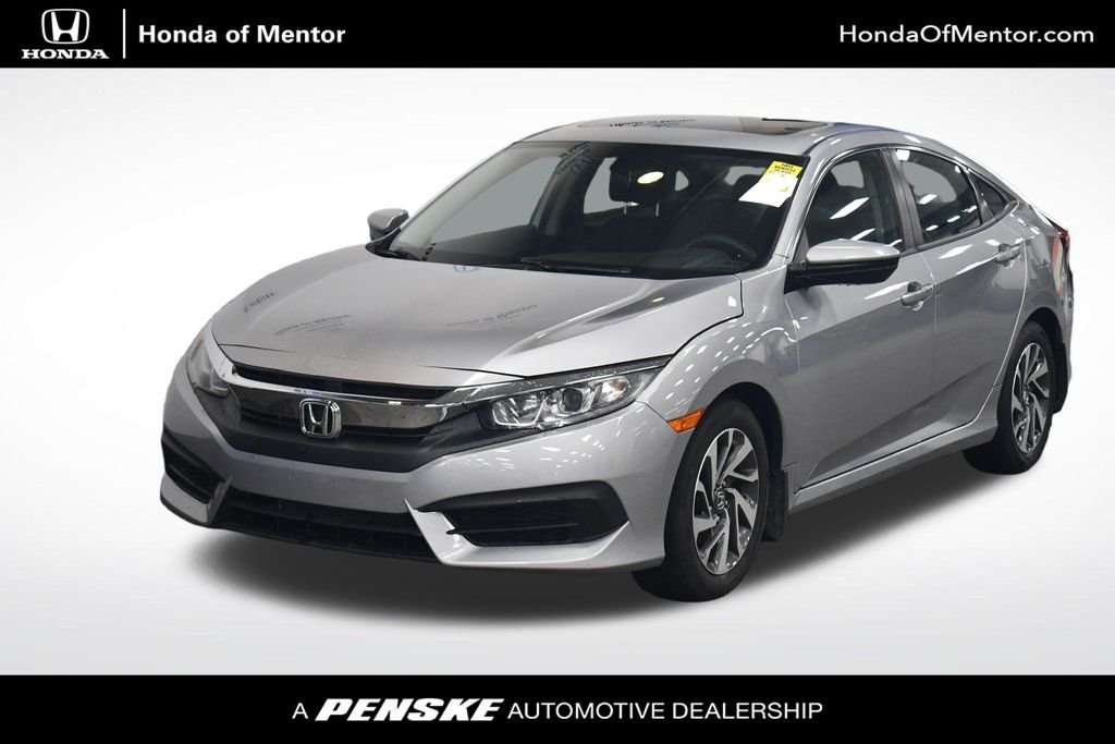 Certified Used 2018 Lunar Silver Metallic Honda EX image 1