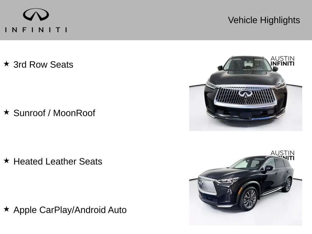 Certified Used 2026 Black INFINITI LUXE image 3