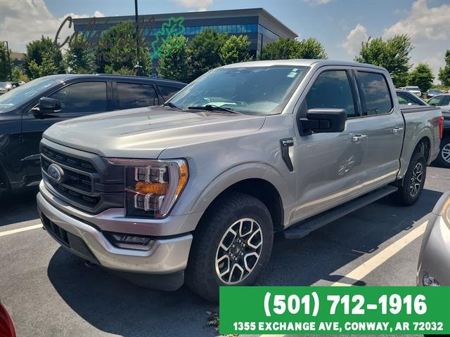 Iconic Silver 2023 Ford F-150 XLT SuperCrew 4WD Pickup Truck Four-Wheel Drive