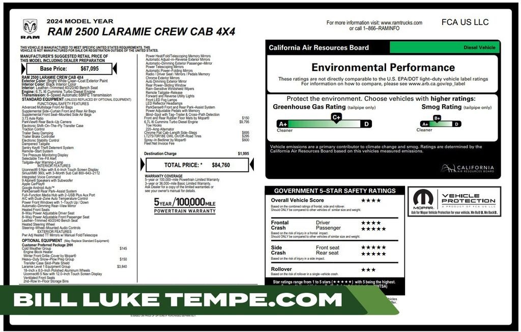 2024 RAM 2500 Laramie 4X4 Crew Cab SWB's photo