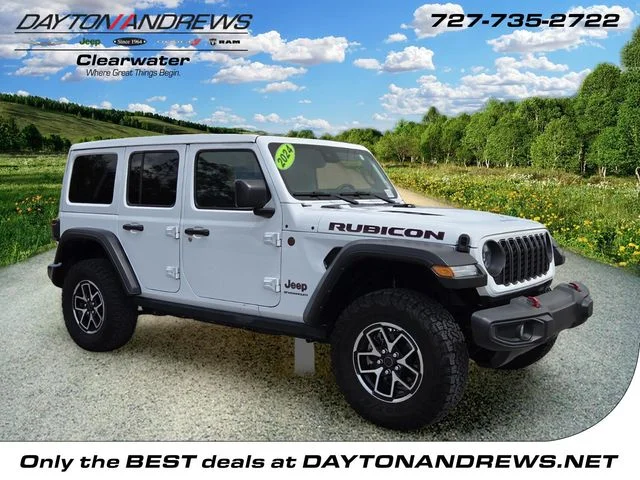 Used 2024 White Jeep Rubicon image 1