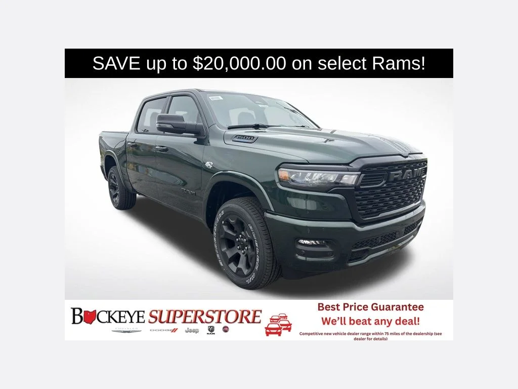 New 2026 Serrano-Green Metallic Exterior Paint RAM BIG HORN image 1