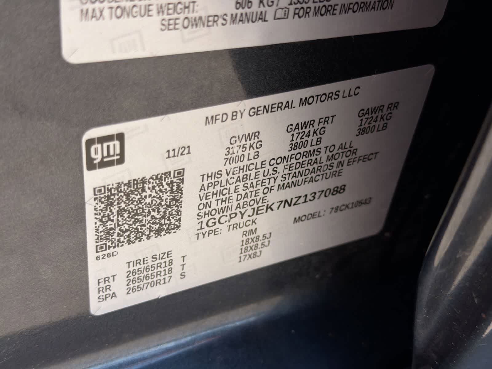 Used 2022 Shadow Gray Metallic Chevrolet LT image 37