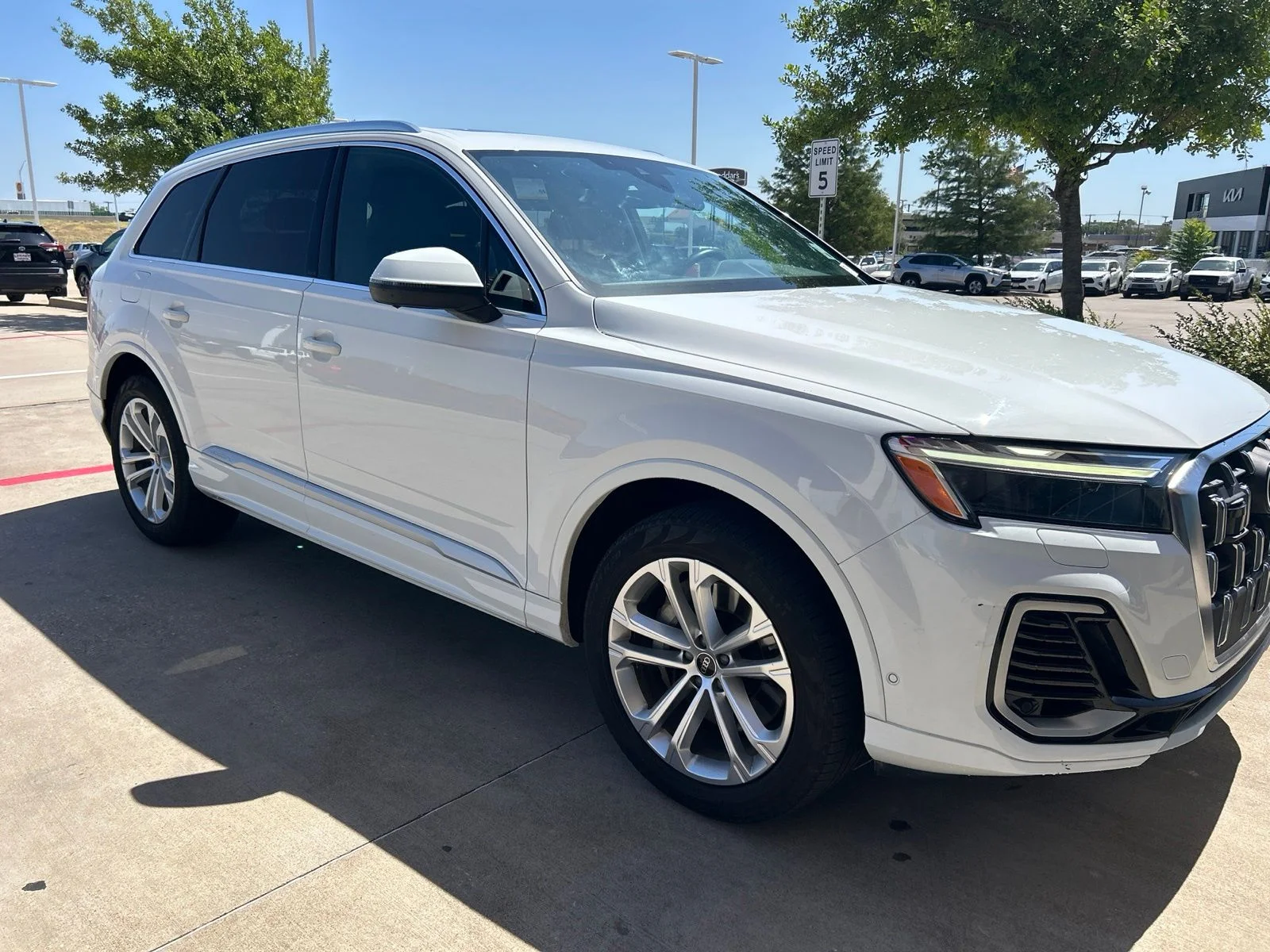 Used 2025 White Audi 55 Premium Plus image 4