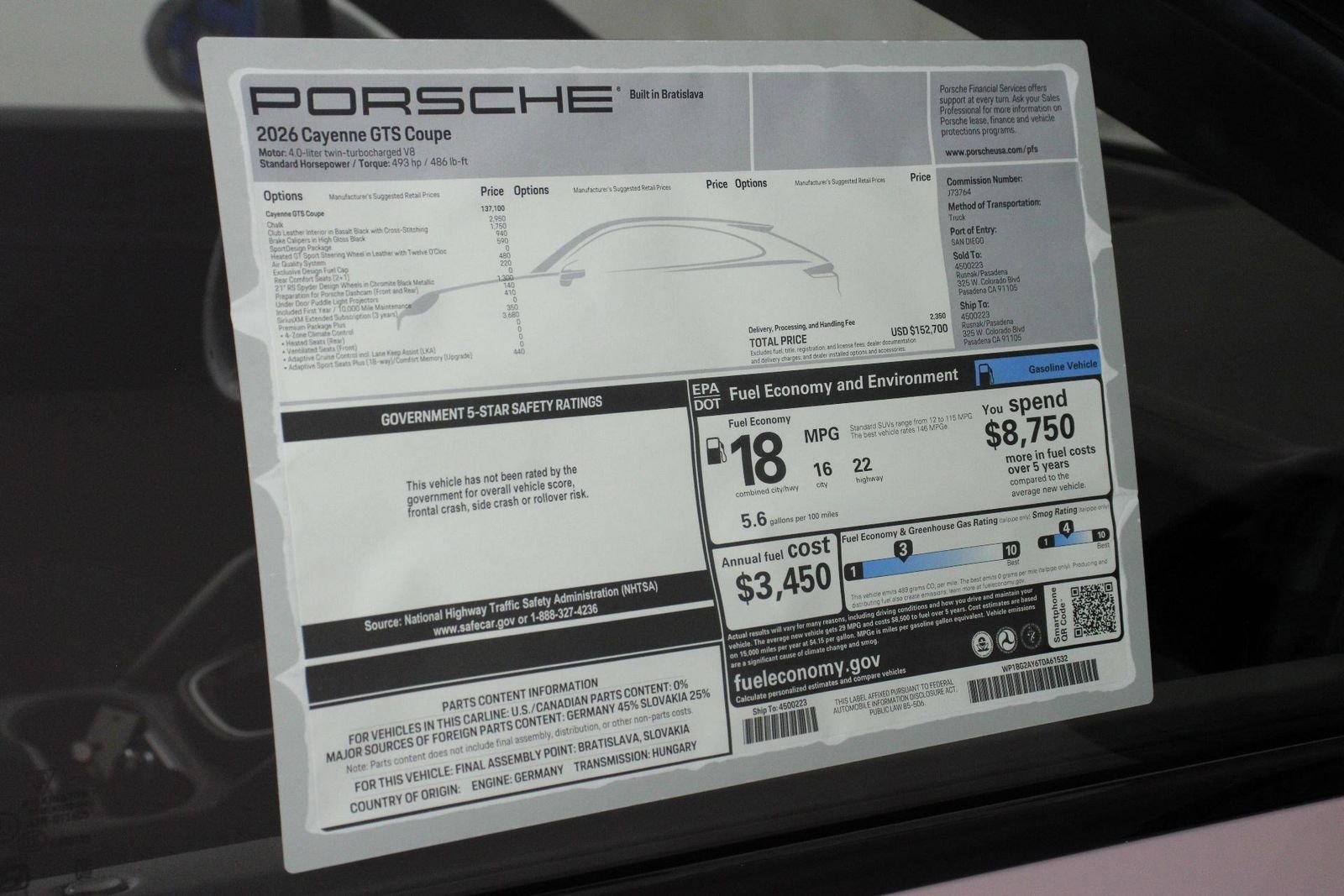 New 2026 Chalk Porsche GTS image 25