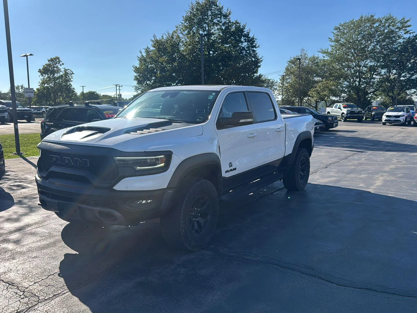 Used 2021 Bright White Clearcoat Ram TRX image 4