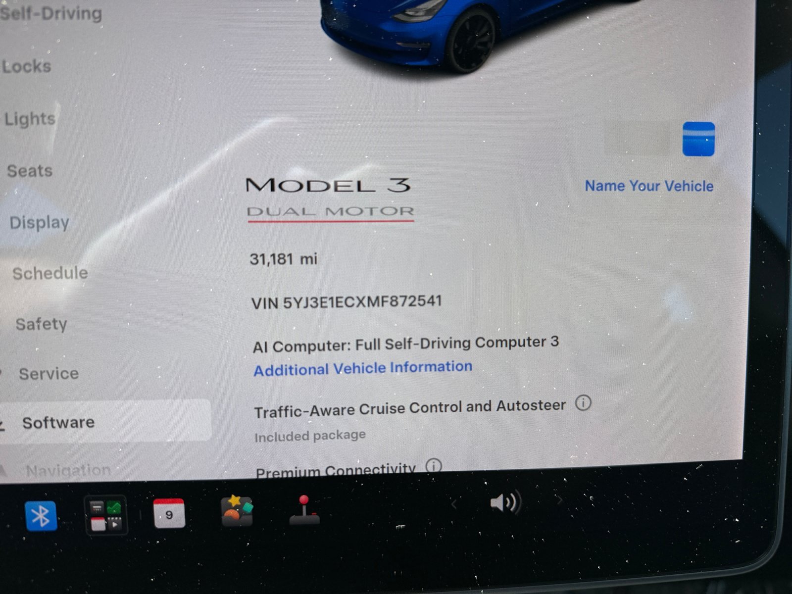 Used 2021 Deep Blue Metallic Tesla Performance image 11