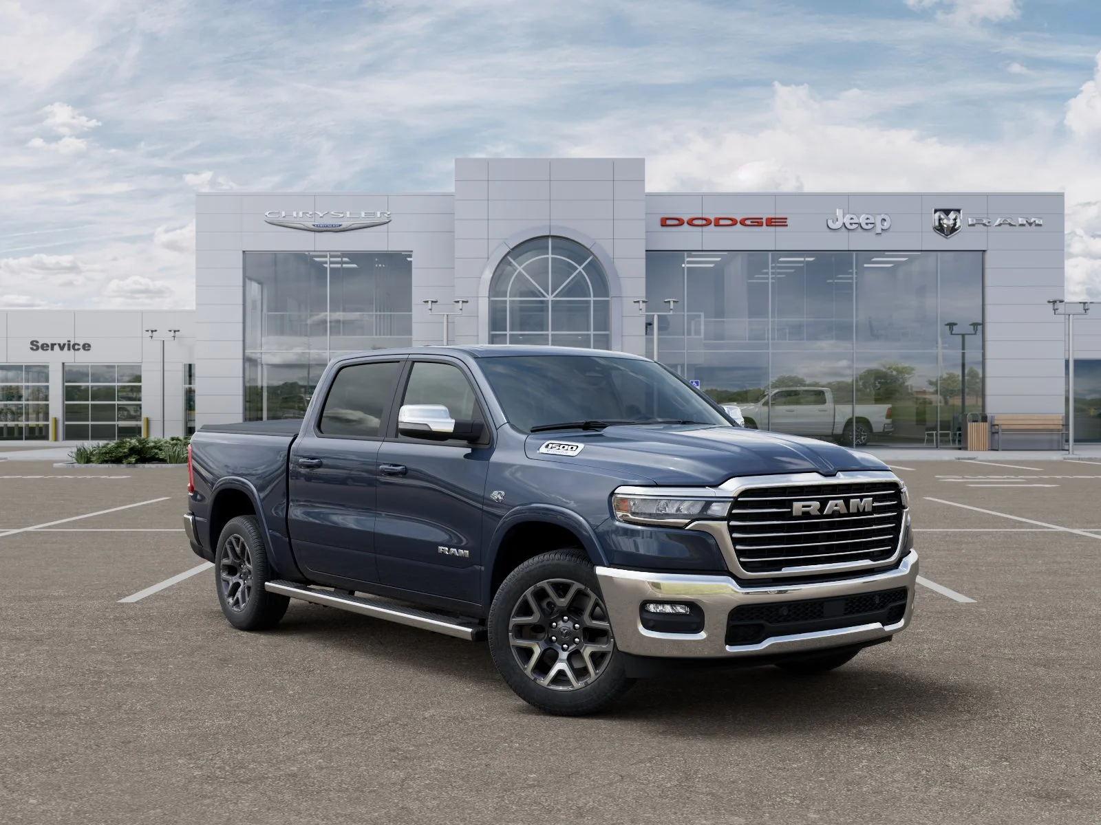 New 2026 Forged Blue Metallic Exterior Paint RAM Laramie image 32