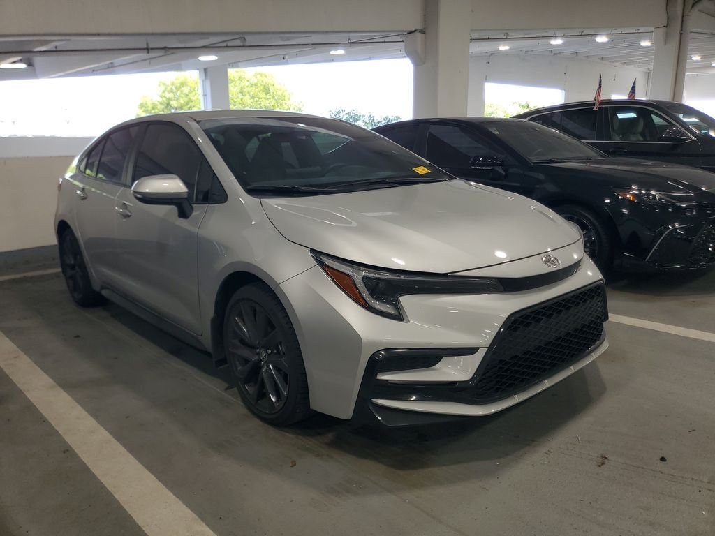 Used 2025 Classic Silver Metallic Toyota SE image 2