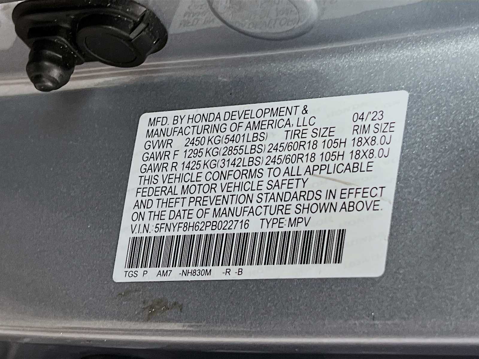 Used 2023 Lunar Silver Metallic Honda TrailSport image 25