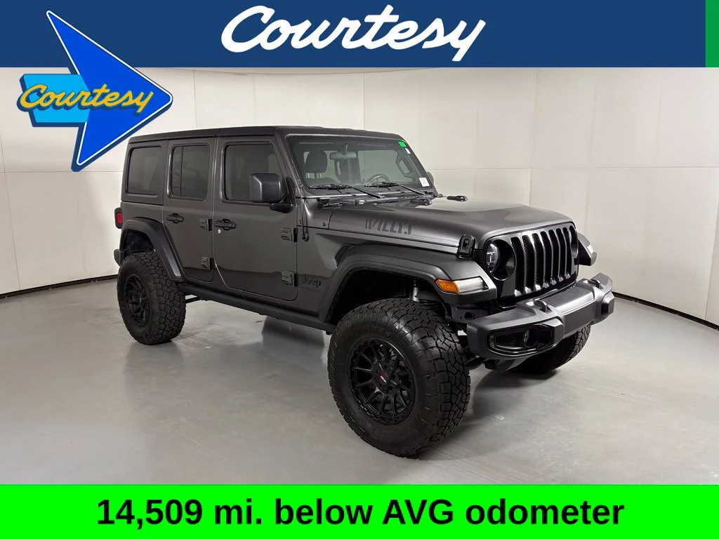 Used 2021 Gray Jeep Unlimited Willys image 1