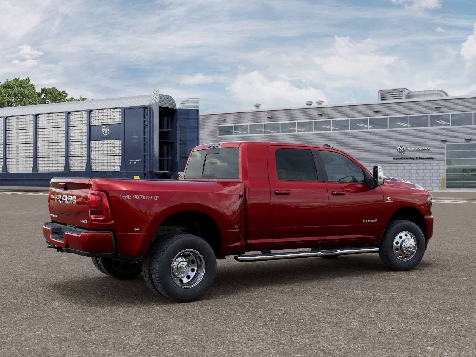 New 2026 Molten Red Pearl-Coat Exterior Paint RAM LARAMIE image 2