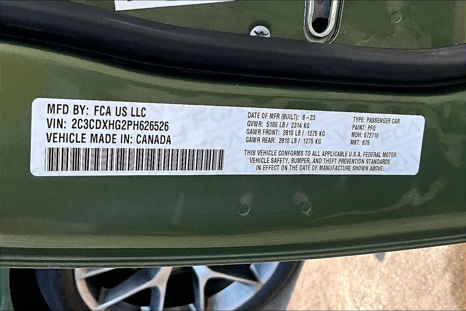 Used 2023 F8 Green Dodge GT image 35
