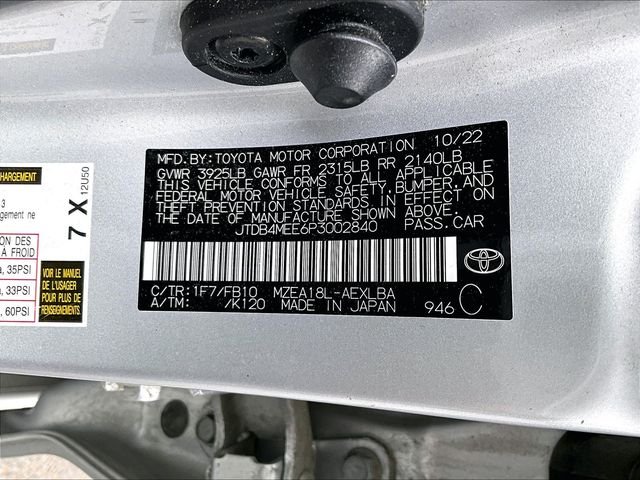 Used 2023 Silver Toyota LE image 9