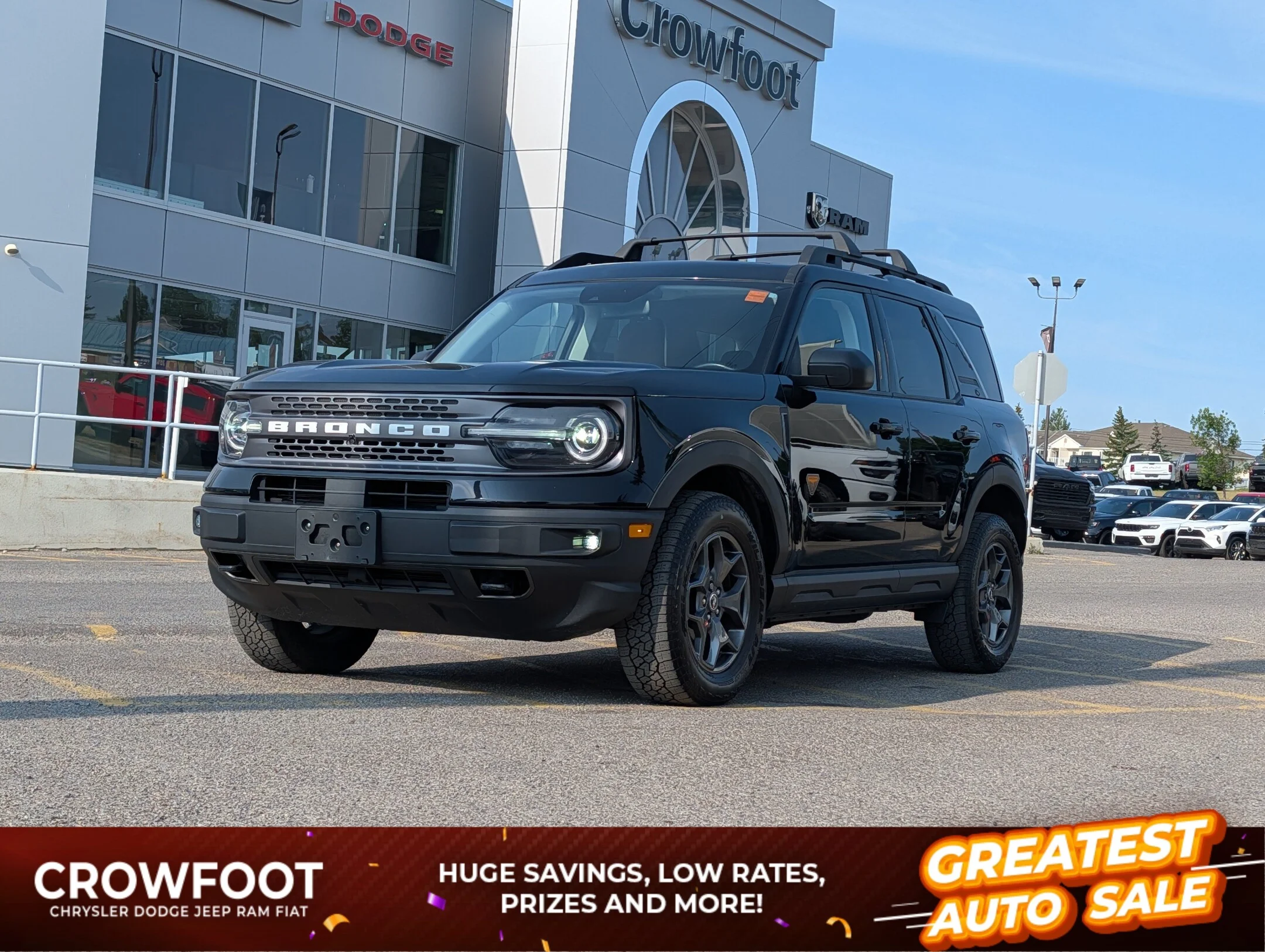 Used 2023 Black Ford Badlands - - 4x4 - Power Sunroof - Fordpass Connect - Back Up Cam - Premium Pkg & More! image 1