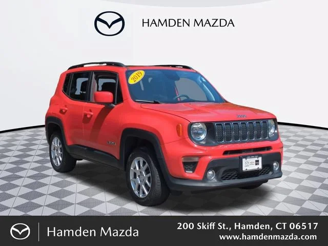 Used 2019 Orange Jeep Latitude 4x4 image 1