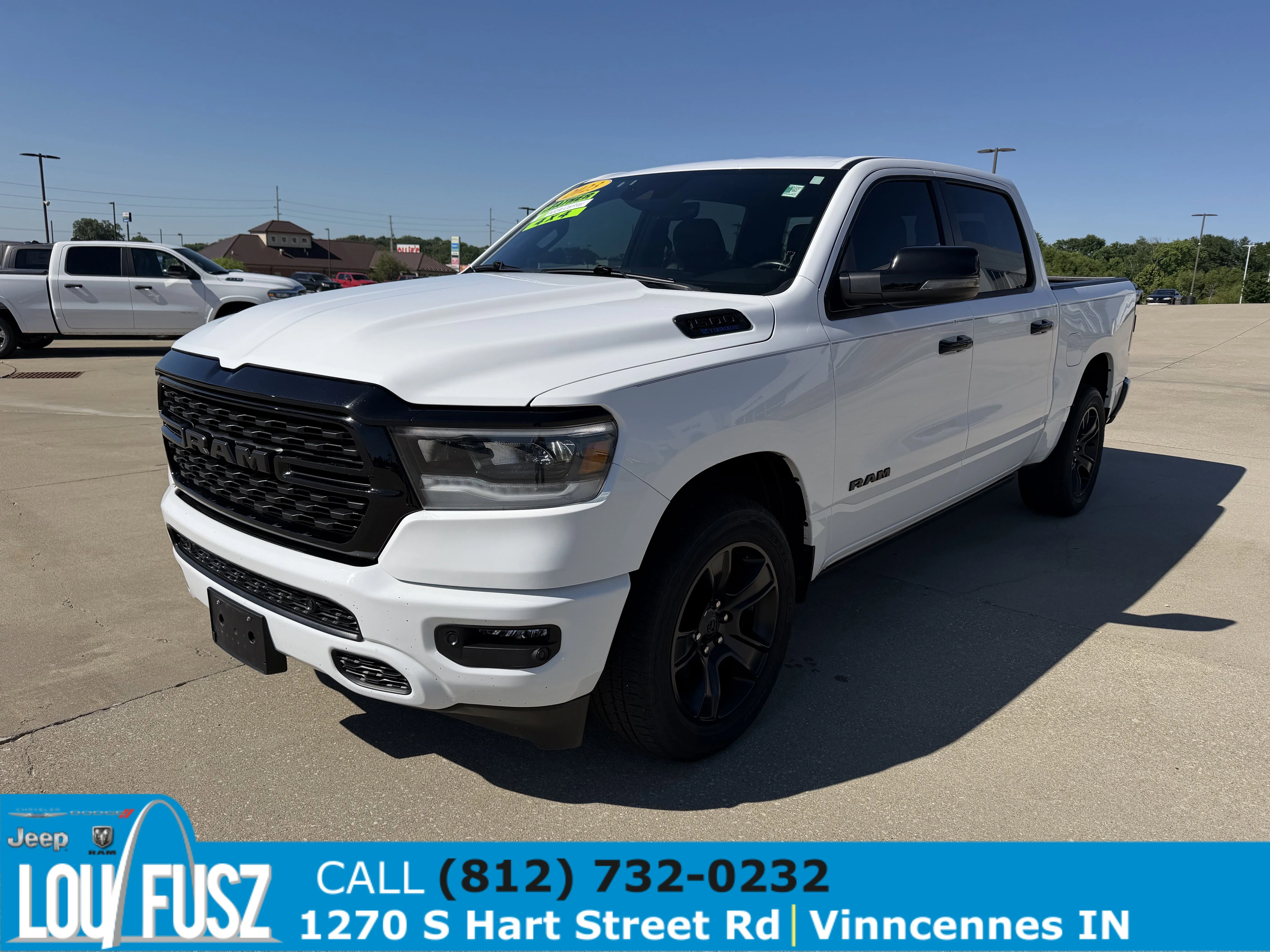 Used 2023 Bright White Clearcoat Ram Big Horn image 3