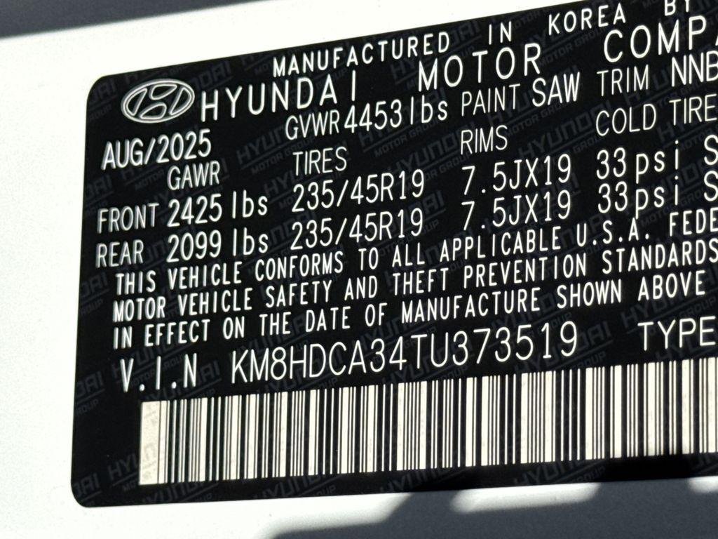 New 2026 White Hyundai SEL Premium AWD image 31