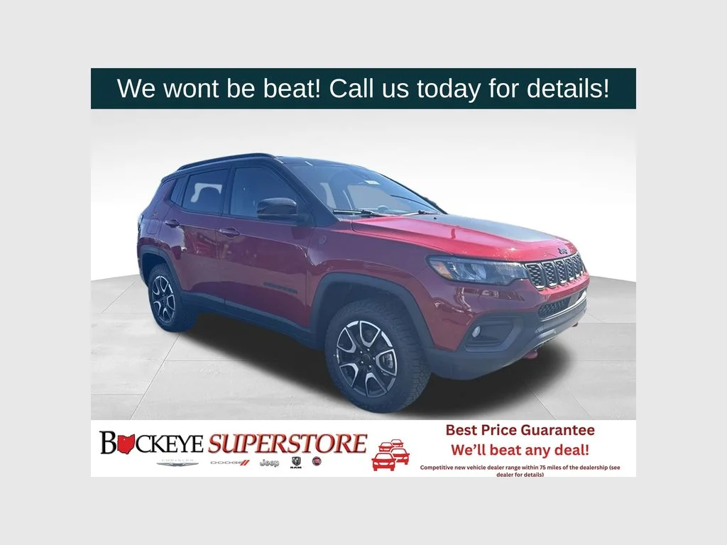 New 2026 Red Hot Pearl-Coat Exterior Paint Jeep Trailhawk image 1