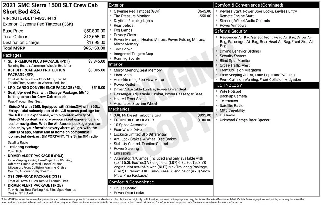 Used 2021 Red GMC SLT image 5