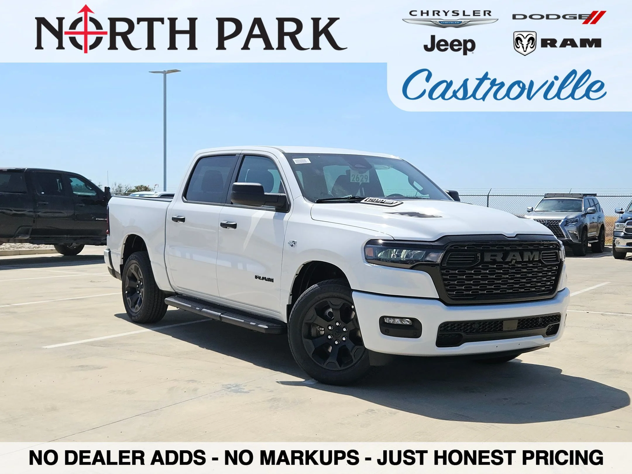 New 2026 Bright White Clearcoat RAM Black Express image 1