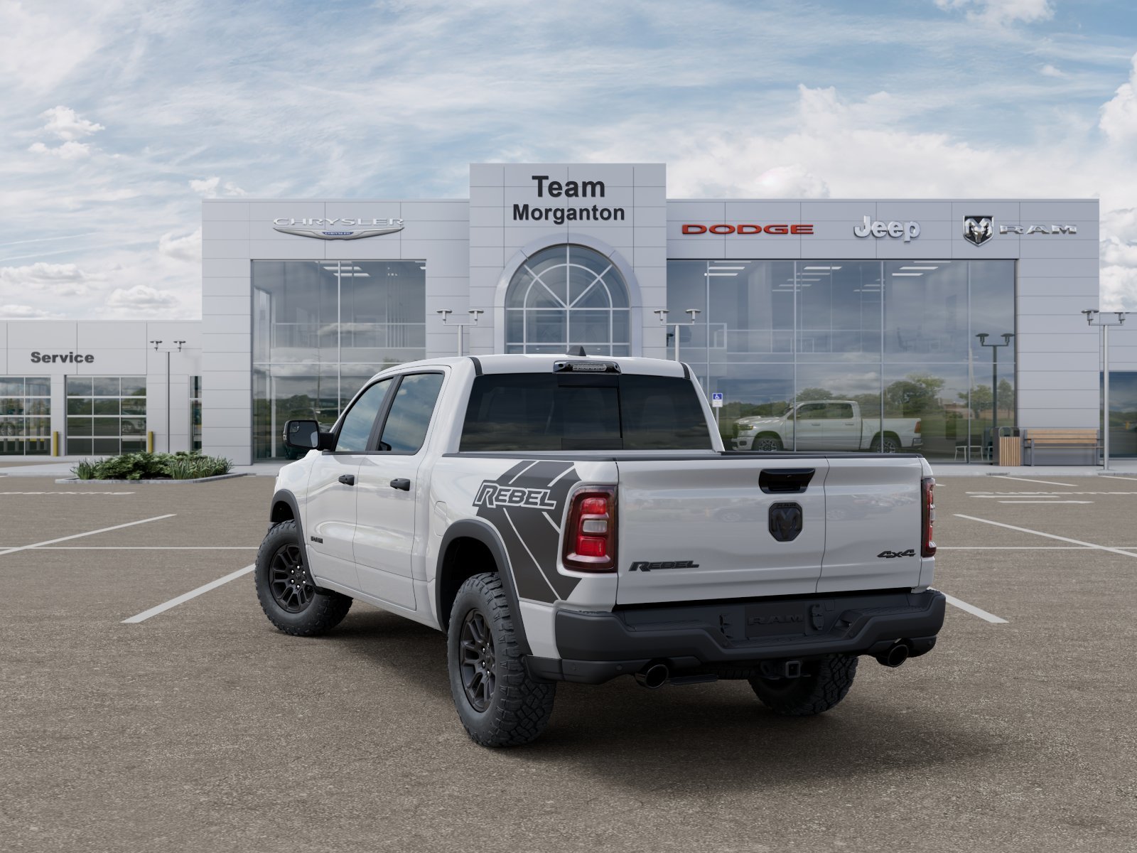 New 2026 Bright White Clear-Coat Exterior Paint RAM Rebel image 30