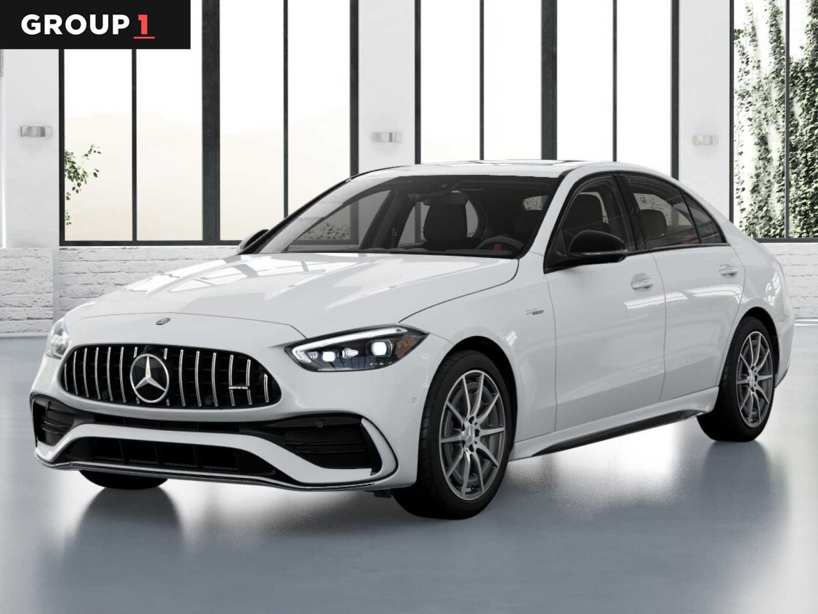 Polar White 2026 Mercedes-Benz C-Class AMG C 43 4MATIC Sedan All-Wheel Drive