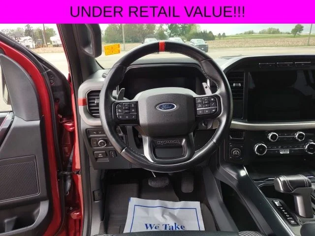 Certified Used 2022 Red Metallic Ford Raptor image 15