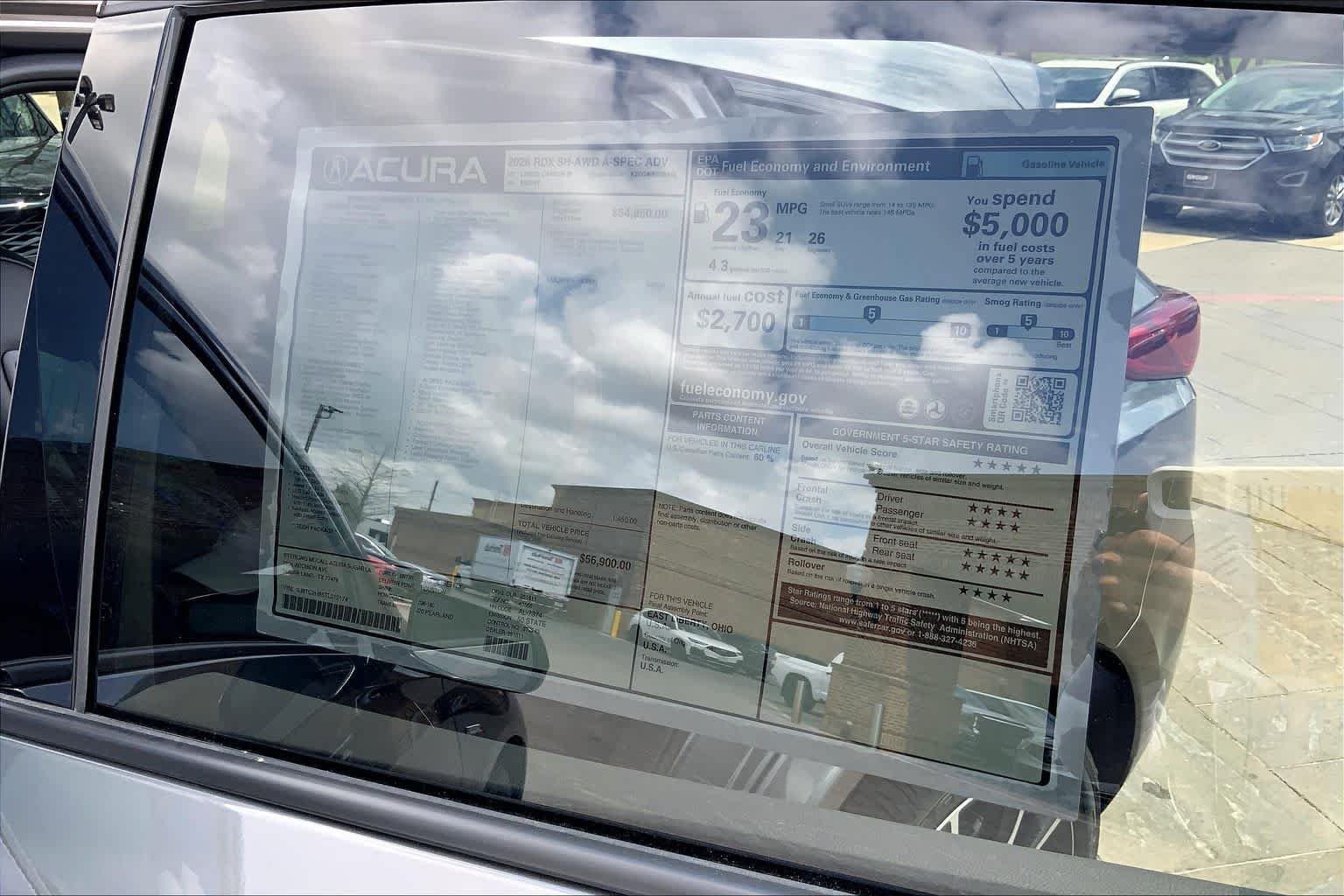 New 2026 Liquid Carbon Metallic Acura w/A-Spec Advance Package image 22