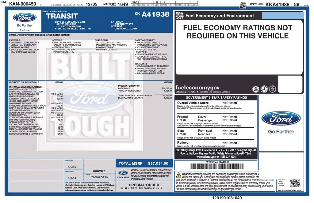 Used 2019 White Ford Base image 5