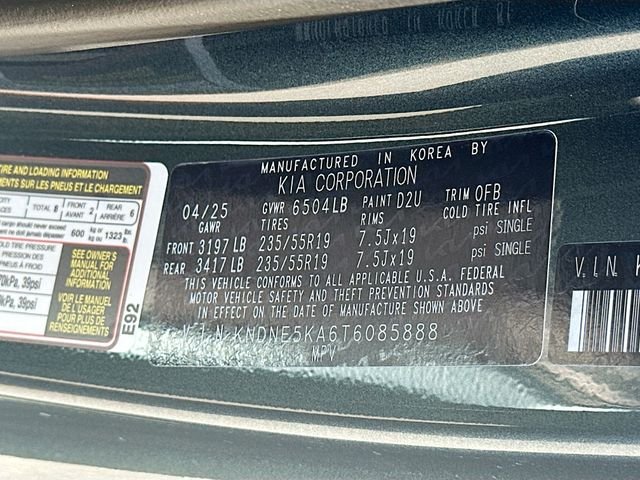 2026 Kia Carnival SX Prestige - Photo 35