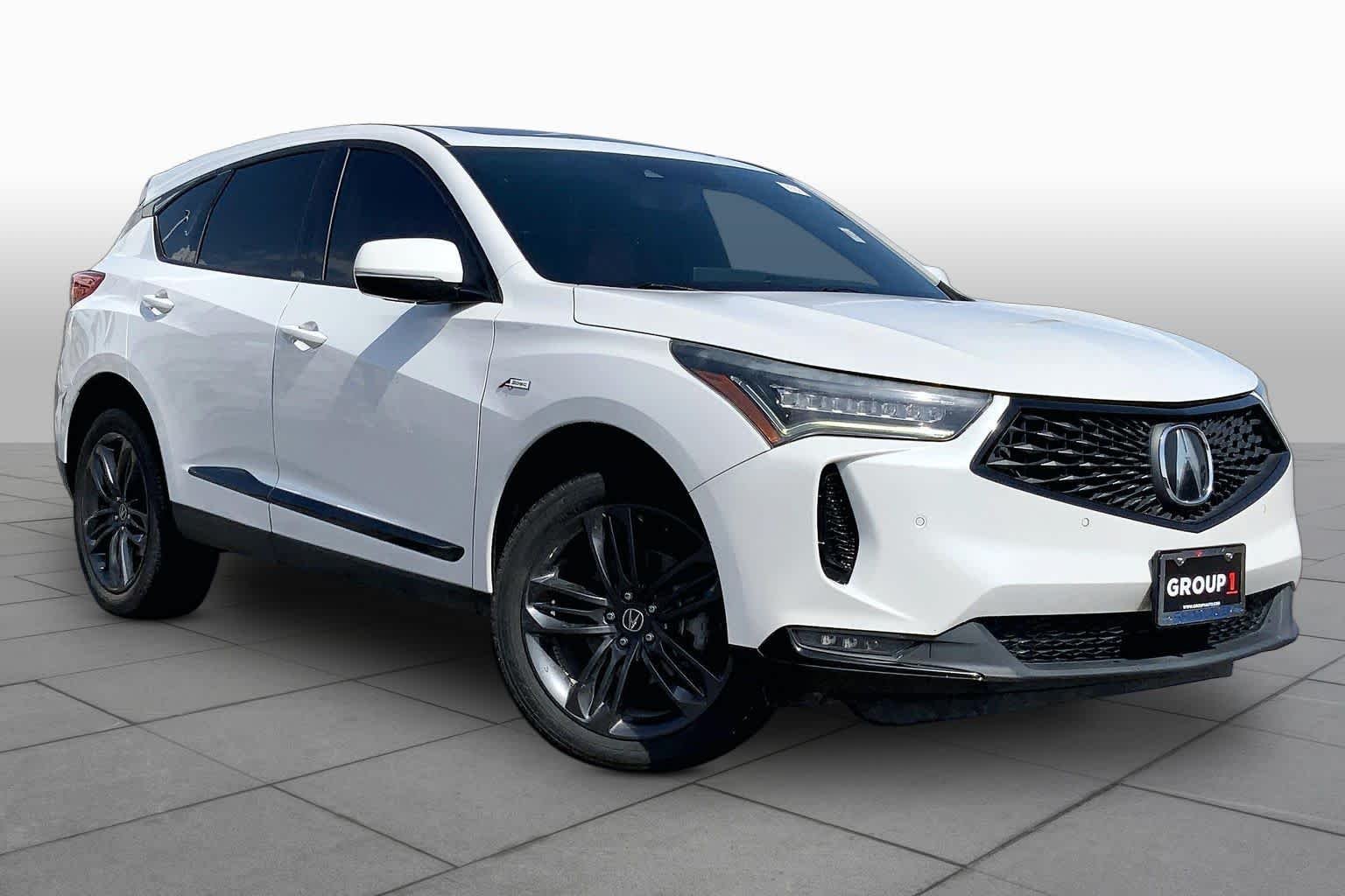 Used 2022 Platinum White Pearl Acura w/A-Spec Package image 3