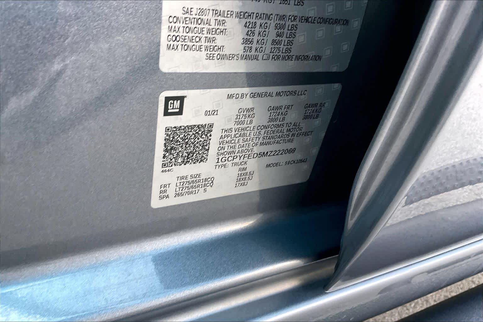 Used 2021 Satin Steel Metallic Chevrolet LT Trail Boss image 34