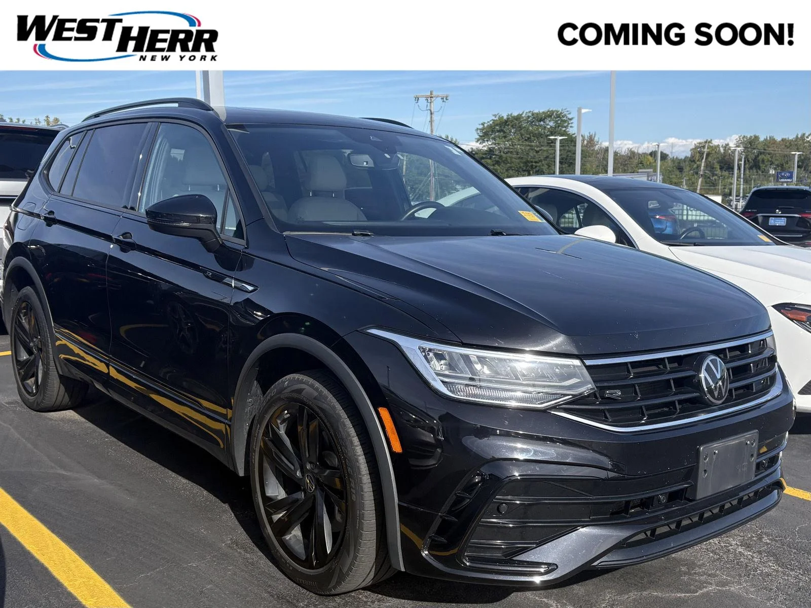 Used 2023 Deep Black Pearl Volkswagen SE R-Line Black image 1