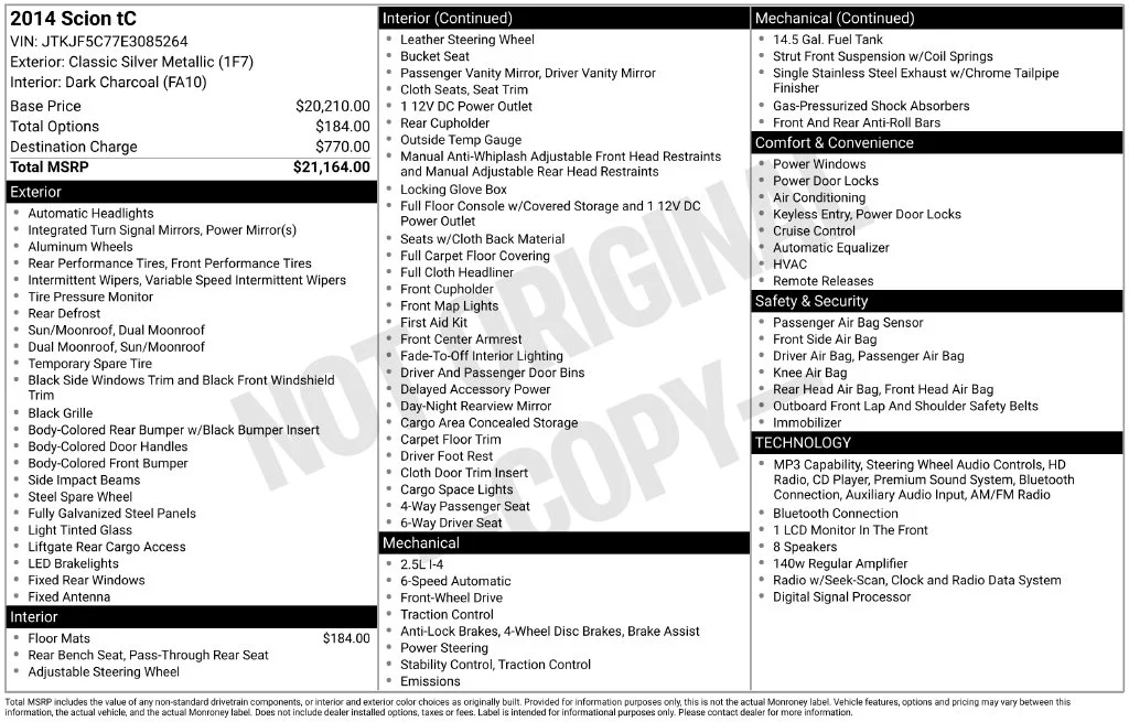 Used 2014 Classic Silver Metallic Scion Base image 38