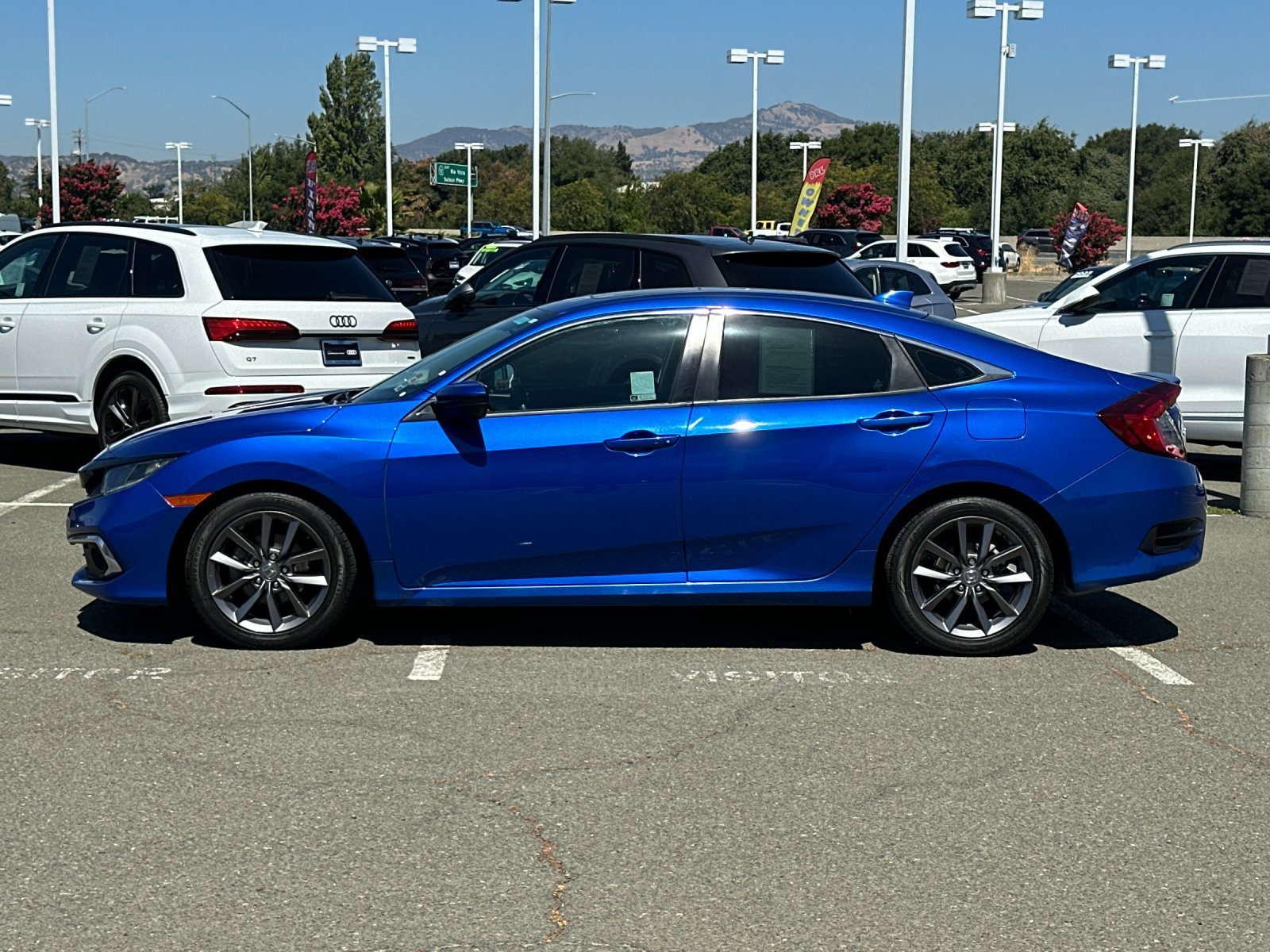 Used 2021 Aegean Blue Metallic Honda EX image 2