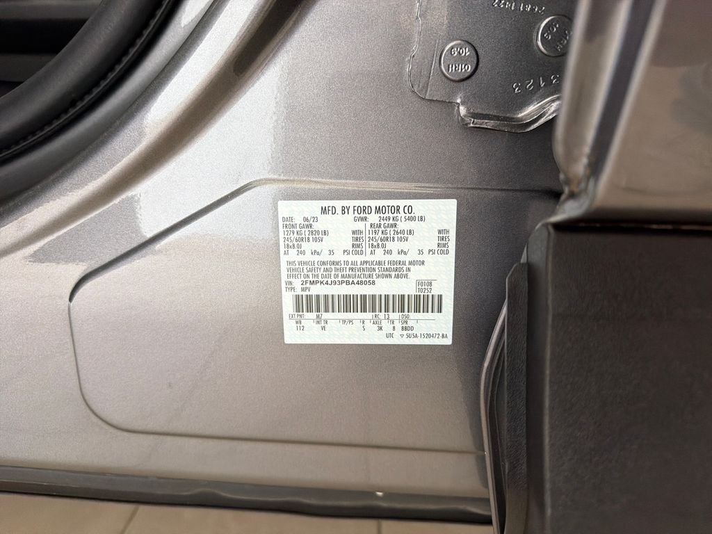Used 2023 Gray Metallic Ford SEL image 12