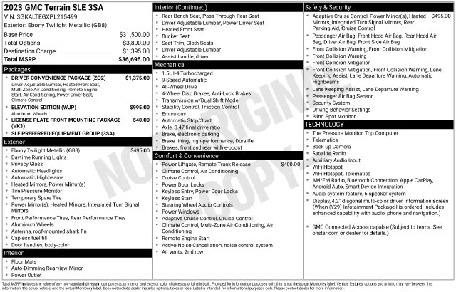 Used 2023 Black GMC SLE image 4