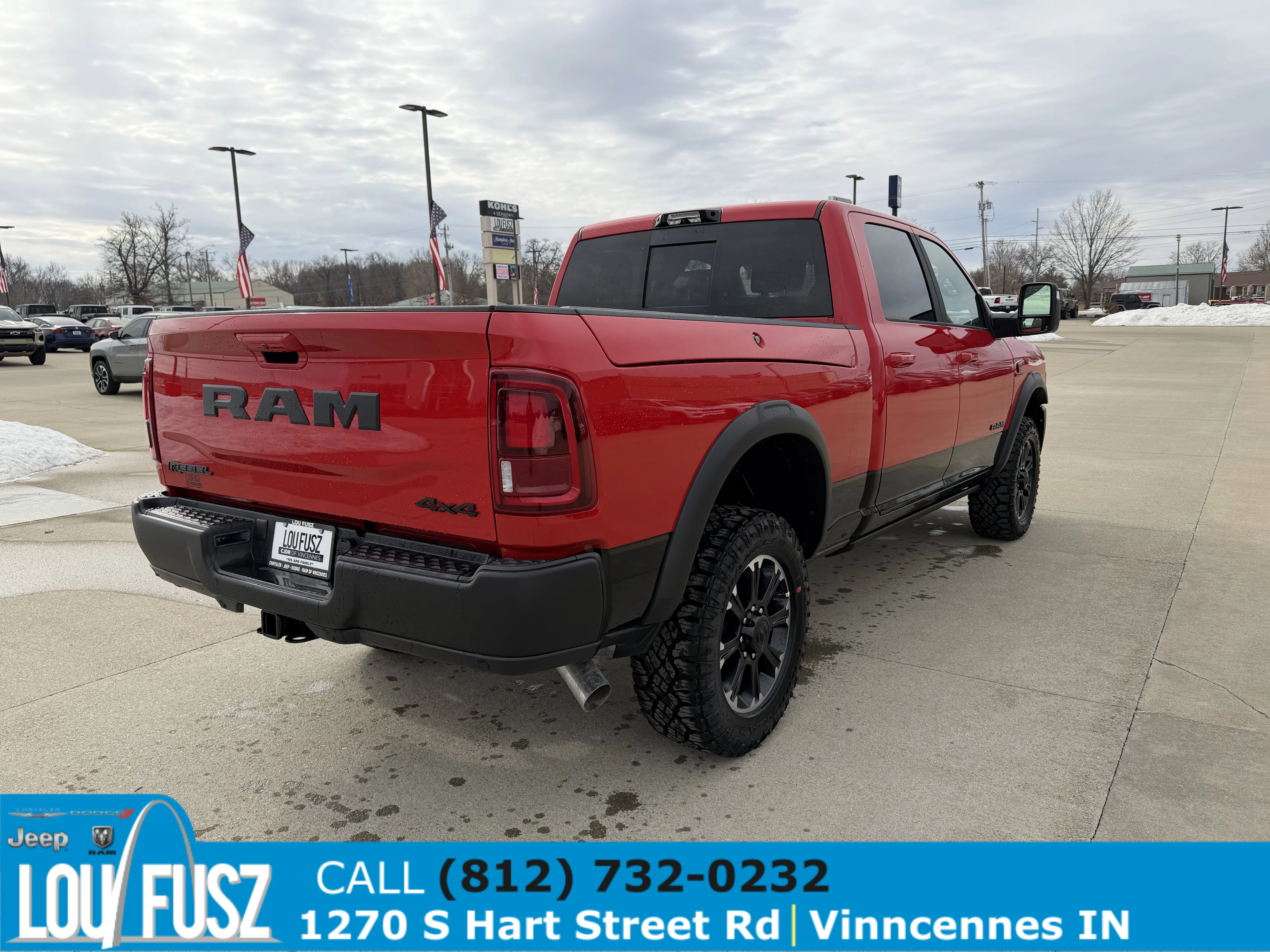 New 2026 Flame Red Clear-Coat Exterior Paint RAM Rebel image 7
