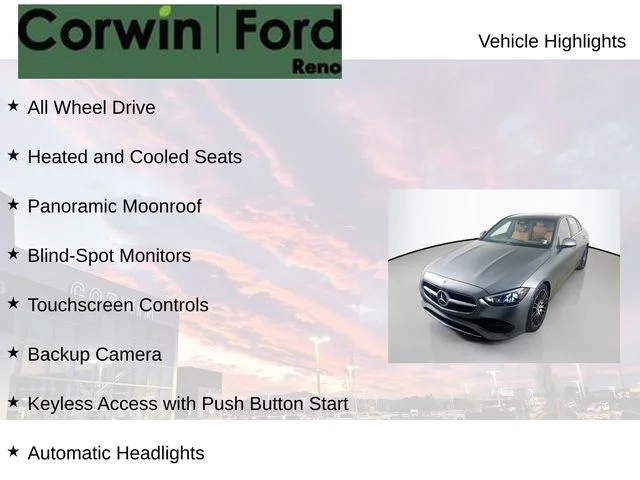 Certified Used 2022 MANUFAKTUR Selenite Gray Magno Mercedes-Benz C 300 image 7