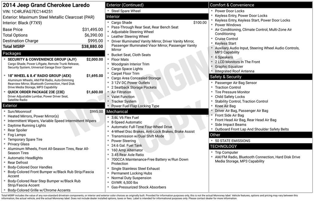 Used 2014 Gray Jeep Laredo image 4
